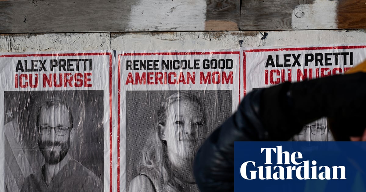 Local resident scans the street for federal agents, because under Trump that’s now just part of the neighborhood watch program.