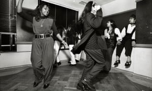 Young women dancing at one of the day timers.