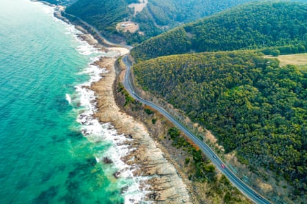 A coastal section of the Great Ocean Road, just outside Lorne. Chinese tourist numbers along the stretch have failed to recover post-pandemic.