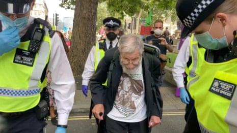 Extinction Rebellion: 92-year-old among dozens arrested in London climate protests - video report
