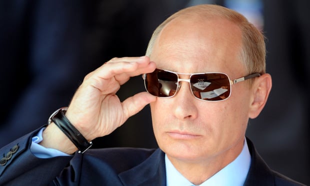https://www.theguardian.com/world/2016/oct/07/book-celebrates-vladimir-putin-as-cultural-phenomenon-russia-birthday Vladimir Putin at an airshow in 2011. Photograph: Dmitry Kostyukov/AFP/Getty Images
