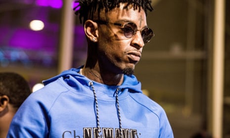 21 Savage at YouTube Space LA in 2017