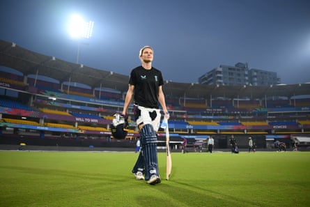 Amy Jones after an England net session at Holkar Cricket Stadium