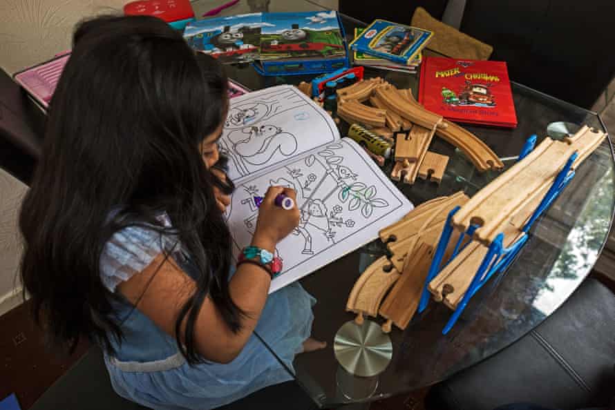 Books and toys were donated by a charity that helps asylum seekers
