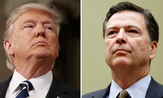  Donald Trump asked James Comey to drop an investigation into Michael Flynn's ties to Russia, Comey says. Photograph: Gary Cameron/Reuters  