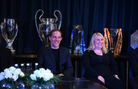 Thomas Tuchel and Emma Hayes successful 2021, pinch trophies connected show down them