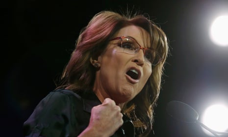 Former governor of Alaska Sarah Palin speaks in Iowa.