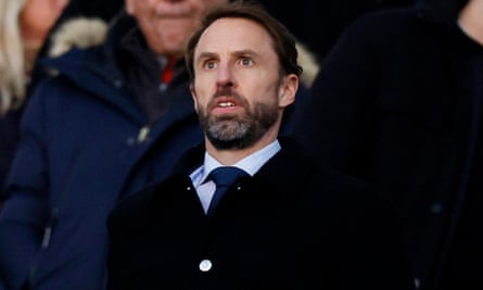 Gareth Southgate watching Brighton v Manchester City