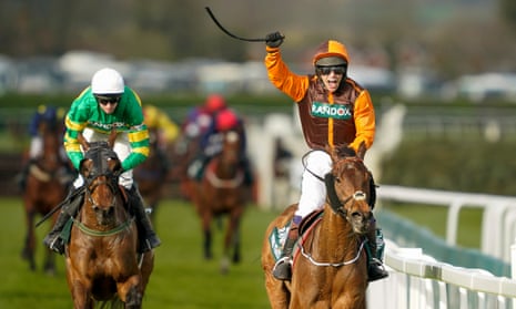 Sam Waley-Cohen rides Noble Yeats to victory in the Grand National.