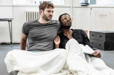 Alexander Lincoln and Omari Douglas in rehearsals for This Bitter Earth.