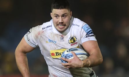 Ethan Roots in action for Exeter