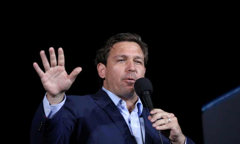Governor Ron Desantis of Florida in October 2020. Local news outlets were barred from DeSantis’s signing of the bill on Thursday.
