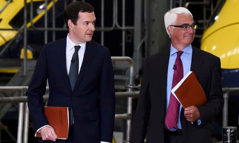 Former Labour chancellor Alistair Darling, right, joins George Osborne at an EU remain event, in Kent on Wednesday. 