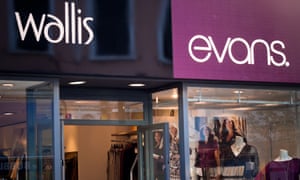 Evans adalah bagian dari kerajaan ritel Arcadia yang dibangun oleh Sir Philip Green.