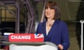 Shadow chancellor Rachel Reeves during a Labour general election campaign event at Rolls-Royce Heritage Trust last month