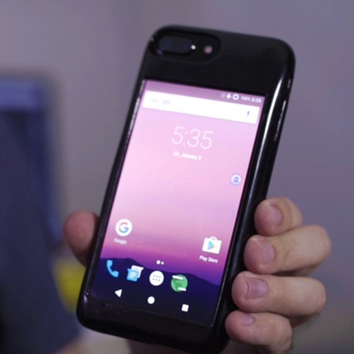iPhone case that is also an Android phone raises $100,000 on Kickstarter | Smartphones | The Guardian iPhone case that is also an Android phone raises $100,000 on Kickstarter | Smartphones | The Guardian
