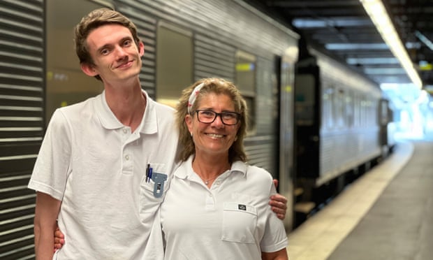 SJ train hosts Mårten Block and Jeanette Andreasson