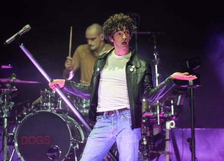 Asking questions … Matt Healy of the 1975.