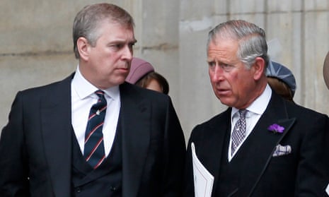 Prince Andrew with Prince Charles