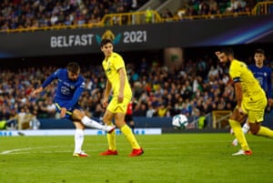 Mason Mount with an effort on goal.