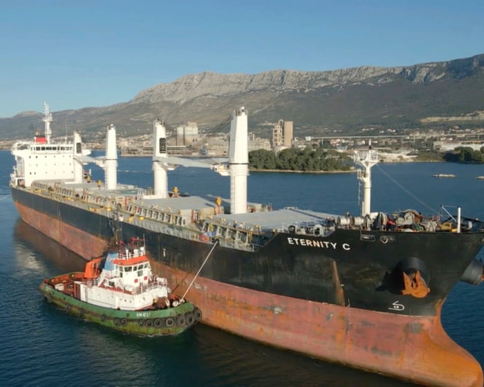 Rescuers search for crew of cargo ship that sank after being attacked in Red Sea