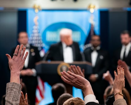Donald Trump speaks in Washington DC.