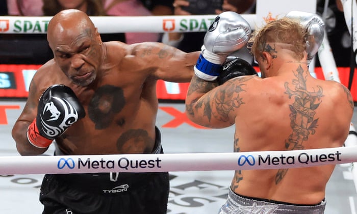 Jake Paul beats Mike Tyson in manufactured mismatch as Father Time comes calling | Boxing | The Guardian