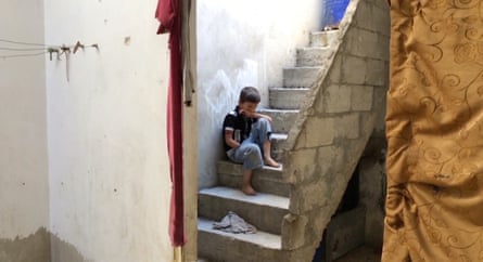 A scene from the short film Clusterd, by Hasan Kattan, following the story of a Syrian boy injured by a cluster bomb.