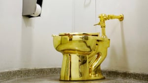 Maurizio Cattelan’s America, a functional 18ct gold toilet that will be in a secret Blenheim location.