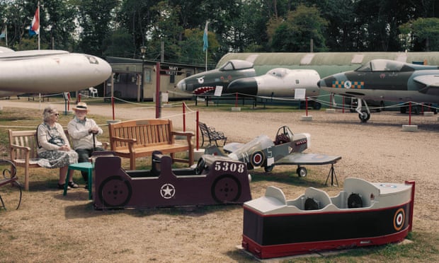 A couple at the aviation museum