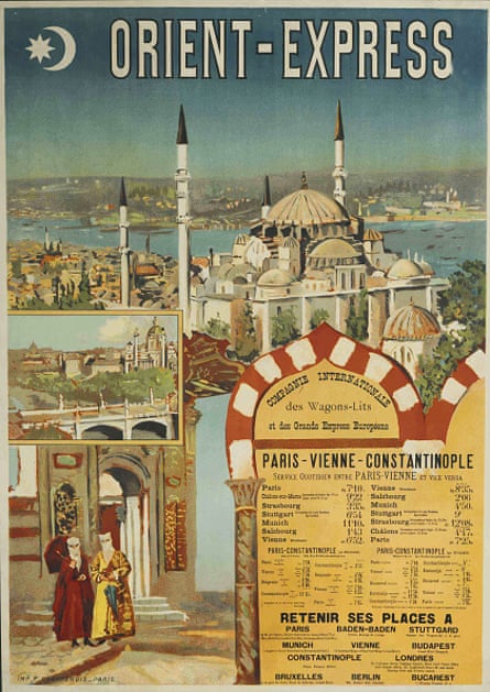 Poster advertising the Orient Express from 1891.