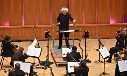 Energy in the room... The socially distanced LSO conducted by Simon Rattle at LSO St Luke’s