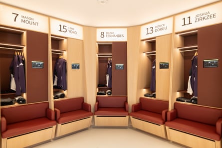 The caller first-team dressing room astatine Carrington.