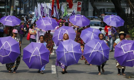 In Manila, the capital of the Philippines, protesters urged President Rodrigo Duterte to address the pressing problems of lack of food, jobs and peace instead of killings and violence.