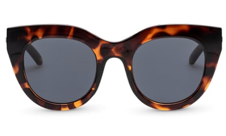 A pair of tortoiseshell cat’s eye sunglasses