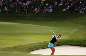 Nelly Koda is on the 14th hole.