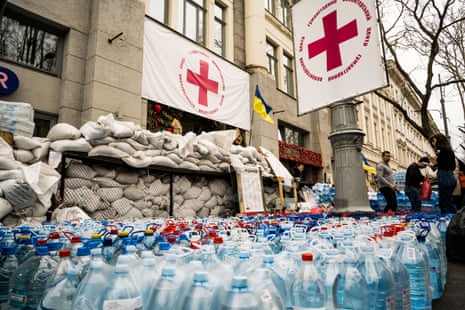 Water donated by the citizens of Odesa for the city of Mykolaiv.