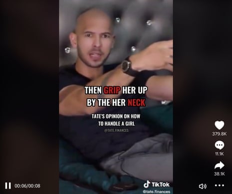 465px x 389px - How TikTok bombards young men with misogynistic videos | TikTok | The  Guardian