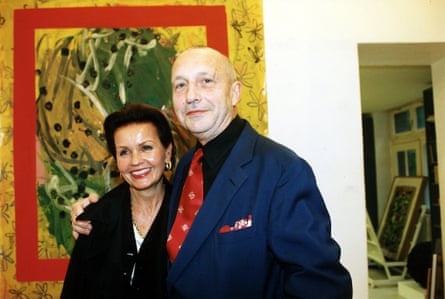 Baselitz with his wife Elke in 1996.
