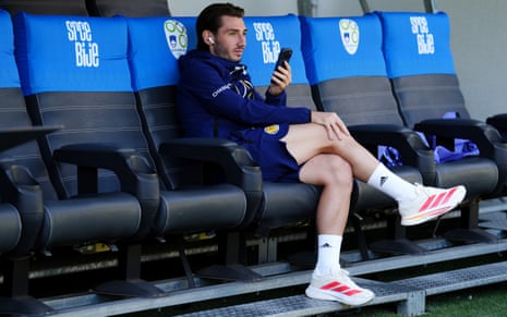 Billy Gilmour starts in midfield for Scotland today after missing out on the World Cup due to a knee injury he picked up in a warm-up game against Curacao.