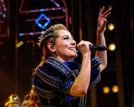 Hannah Lowther in the Henry VIII musical Six.