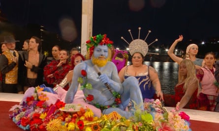 Provocation … Philippe Katerine plays Dionysus in a controversial Last Supper sequence.