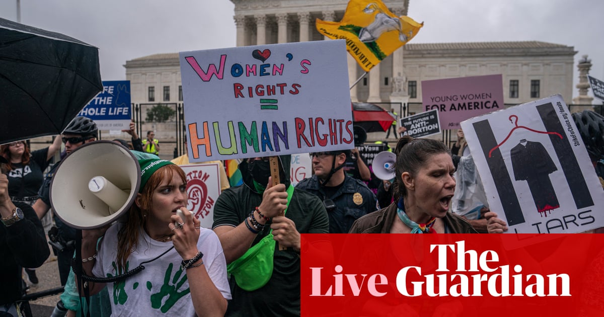 States move to ban abortion after US supreme court overturns Roe v Wade – live