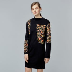 Warehouse’s dark floral dress.