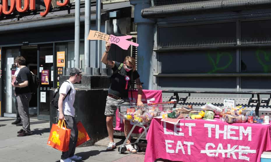 Extinction Rebellion Activists Launch Uk Beyond Politics Party By Stealing Food Extinction Rebellion The Guardian