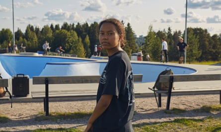 Iso-Vilunen, pictured, is now the biggest concrete outdoor skatepark in Finland.