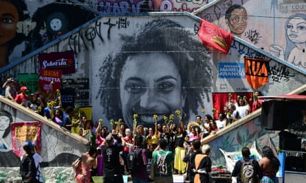 Protesters in São Paulo pay tribute to Marielle and Anderson