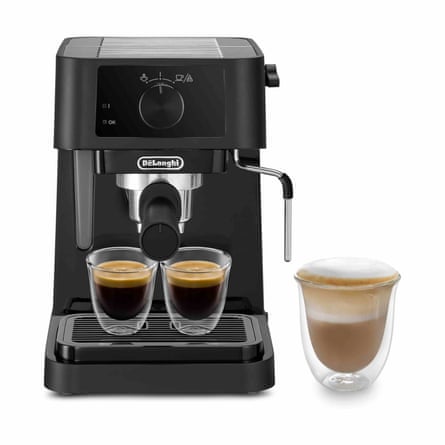 De’Longhi Stilosa EC230.BK, Traditional Barista Pump espresso Machine, espresso and cappuccino, 2 cups, Black