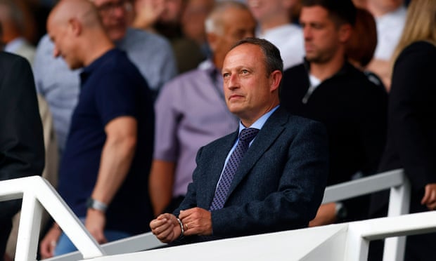 David Clowes watches the action after rescuing Derby with his summer takeover