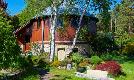 Accommodation in the eco-village, Findhorn Foundation, Moray, Scotland, UK.